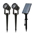 BLACKBIRD: Set mit 2 solarbetriebenen LED-Scheinwerfern aus Kunststoff