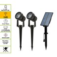 BLACKBIRD: Set mit 2 solarbetriebenen LED-Scheinwerfern aus Kunststoff