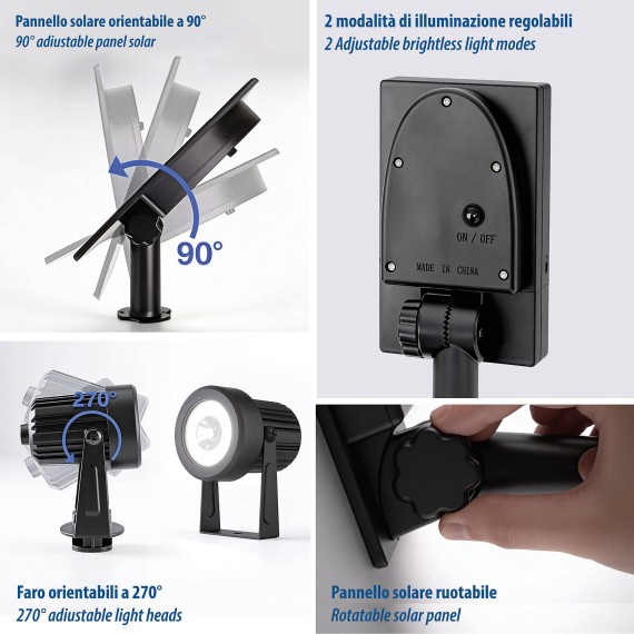 BLACKBIRD: Set mit 2 solarbetriebenen...