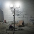 MINOS : 2 projecteurs trépieds LED, 2 x 100 W, 17 000 lumens, câble de 3 m, IP65 : Noir