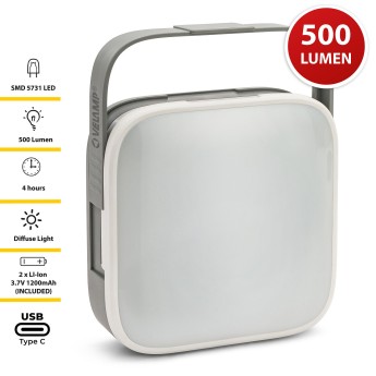 GONG: Lanterna ricaricabile anti blackout 500 lumen con... 2