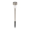 BLOSSOM: LED solar garden stake. Plastic with aluminum finish.