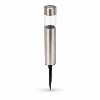 POLE: LED solar garden stake. Plastic with aluminum finish.