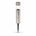 POLE: picchetto solare LED da giardino. Plastica finitura alluminio