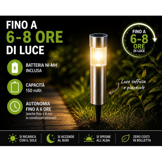 POLE: picchetto solare LED da giardino....