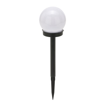 GLOBE: 1 LED solar garden lampØ 10cm. In plastic