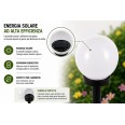 GLOBE : 1 lampe solaire de jardin à LEDØ 10 cm. En plastique