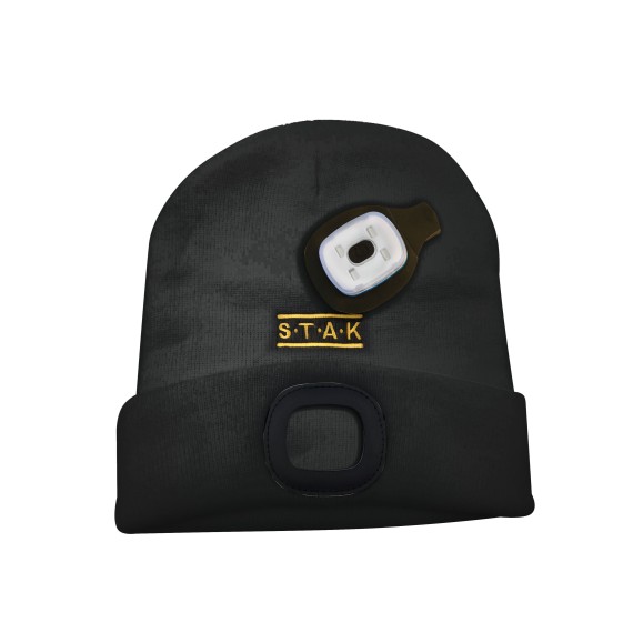 Beanie with rechargeable LED headlamp 