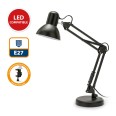 CHARLESTON: "Architect" table lamp, black, E27 socket