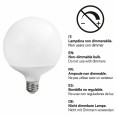 SMD LED bulb, G125 drop, 24W/2500lm, E27 base, 3000K