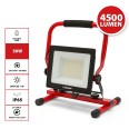 WAINGRO 50W: 50-W-SMD-LED-Arbeitsleuchte mit Bodenhalterung und 2 m Kabel. Schutzart IP65. Rot.