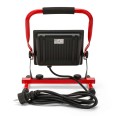 WAINGRO 50W: 50-W-SMD-LED-Arbeitsleuchte mit Bodenhalterung und 2 m Kabel. Schutzart IP65. Rot.