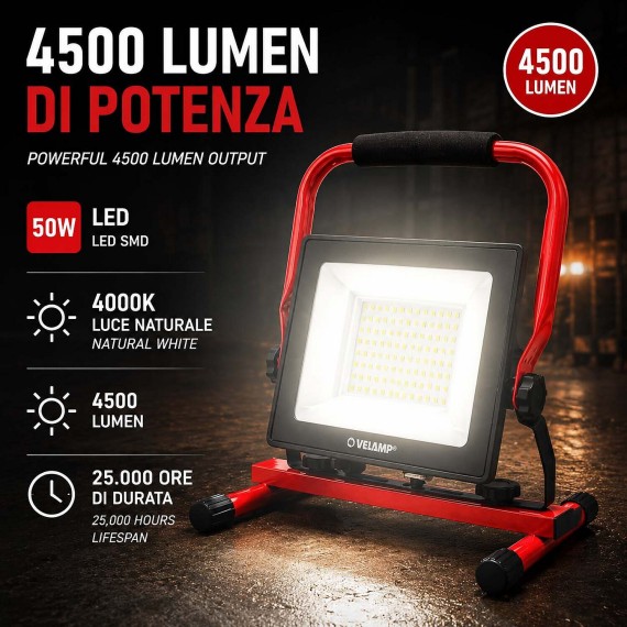 WAINGRO 50W: 50-W-SMD-LED-Arbeitsleuchte mit...