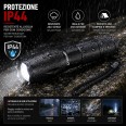 STEEL: 10W LED aluminum flashlight with integrated zoom