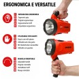 HORNET 10W: Rechargeable 10W/700lm headlight. IP43 with USB cable. Red