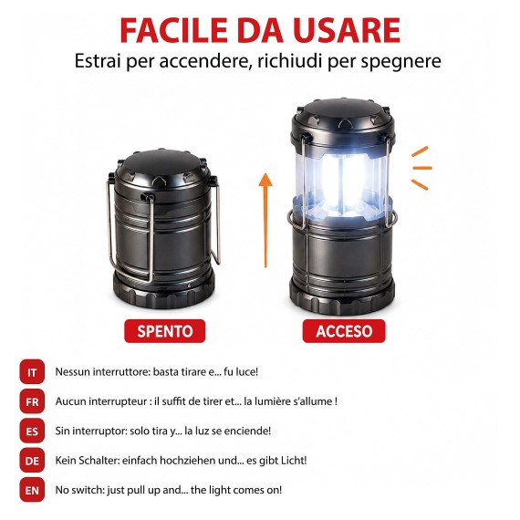 PUSHUP: 3AAA Mini-Laterne