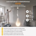 VELAMP Lampadina LED da Cantiere E27 con Cavo e Morsettiera, 9W 60W, 820 Lumen, 4000K Luce Naturale, Installazione Rapida, Lamp