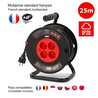 Avvolgitore elettrico bricolage, 4 prese e spina... 2