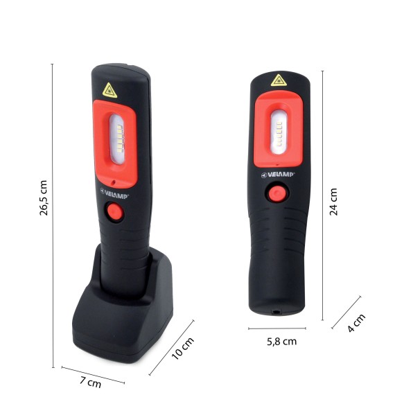 HANDY WORK: 3W LED SMD rechargeable worklight. Charging base, magnet.