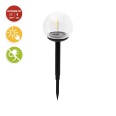 Solar LED filament stake, 10cm diameter. Black.