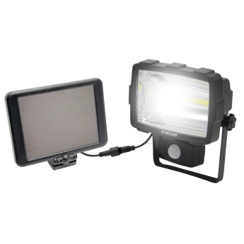 INCA: 1600 lumen LED floodlight with solar charging and motion detector 2