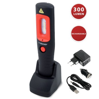 HANDY WORK: 3W LED SMD rechargeable worklight. Charging base, magnet.