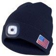 cap with rechargeable LED front light. USA