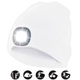 cap with rechargeable LED front light 