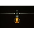 Ip44 Ausziehbare Oberleitung 7 5 M 10 Led Lampen Mit Filament Schwarz 